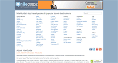 Desktop Screenshot of nileguide.com
